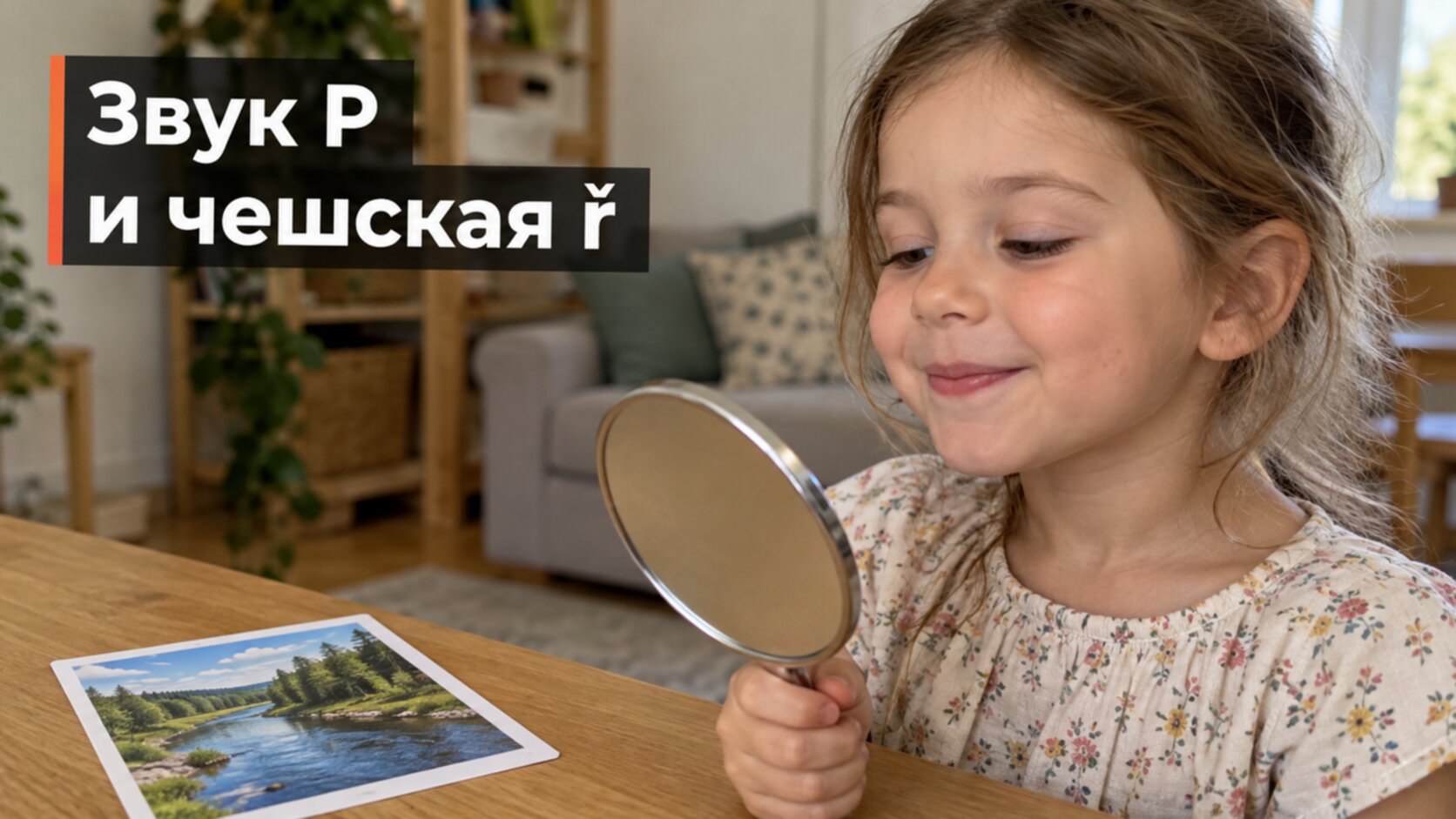 Чешская ř и русская Р: девочка перед зеркалом отрабатывает звук
