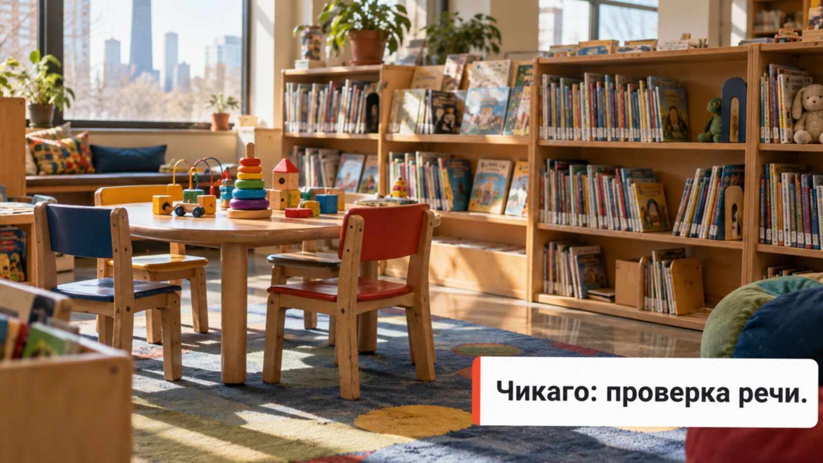 Детский уголок публичной библиотеки