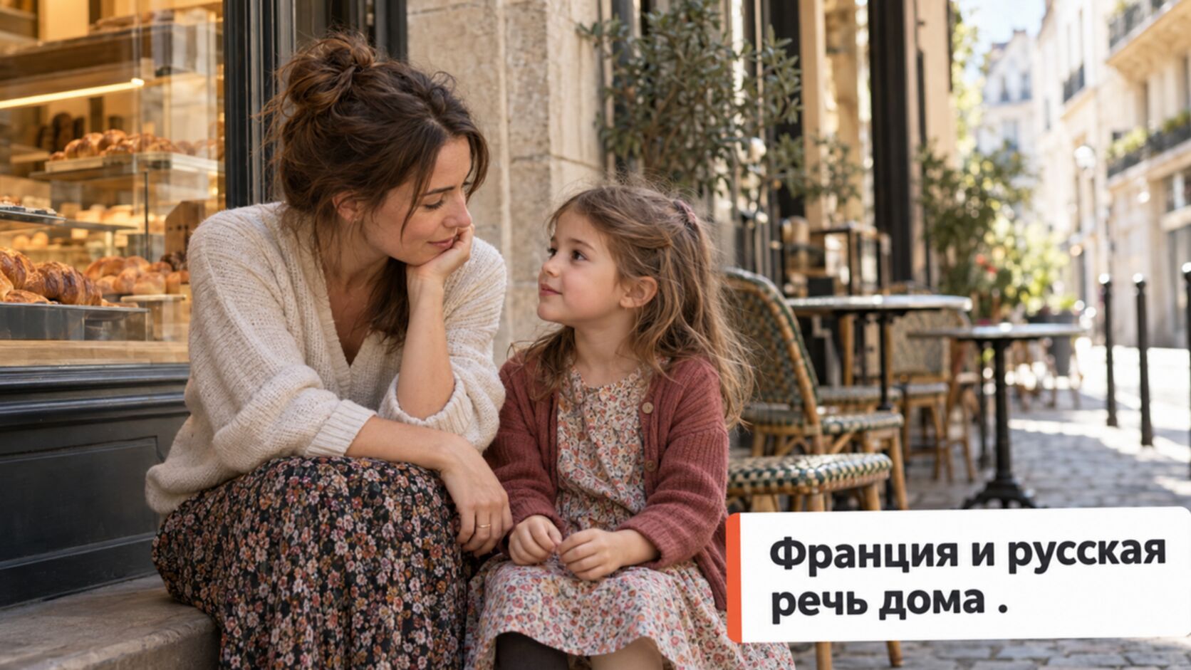 Русскоязычный логопед во Франции: мама с дочкой в Париже