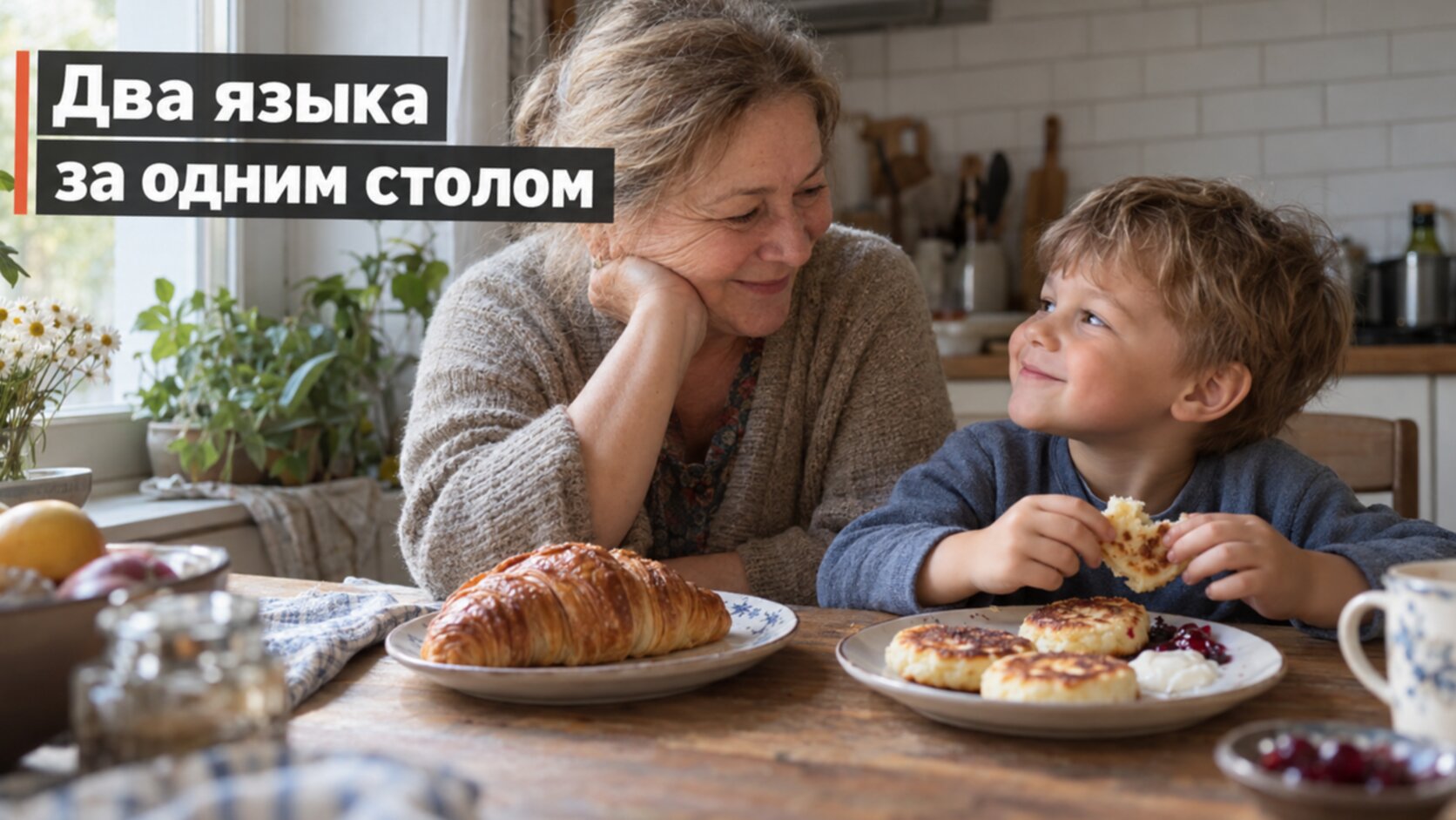 Двуязычие во Франции: семья за столом