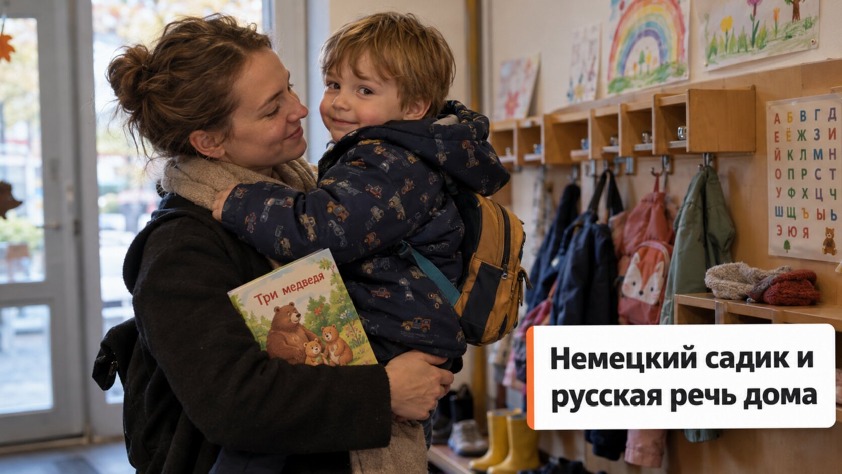 Русскоязычный логопед в Германии: мама забирает сына из немецкого детского сада
