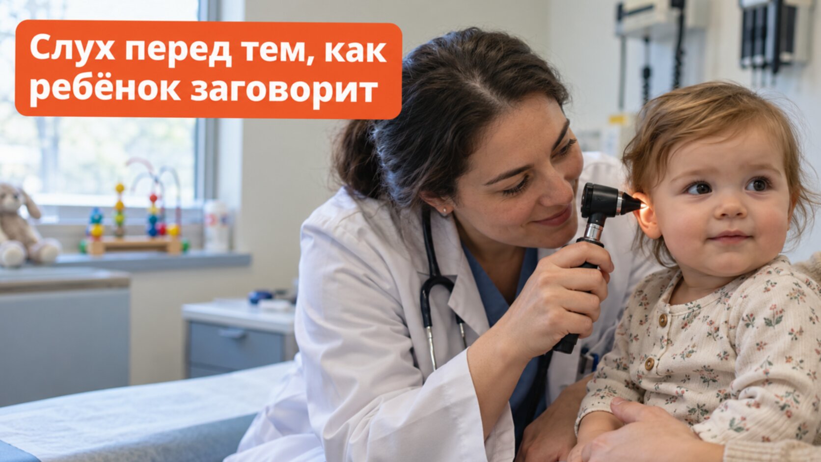 Врач проверяет слух малыша: что сделать до логопеда
