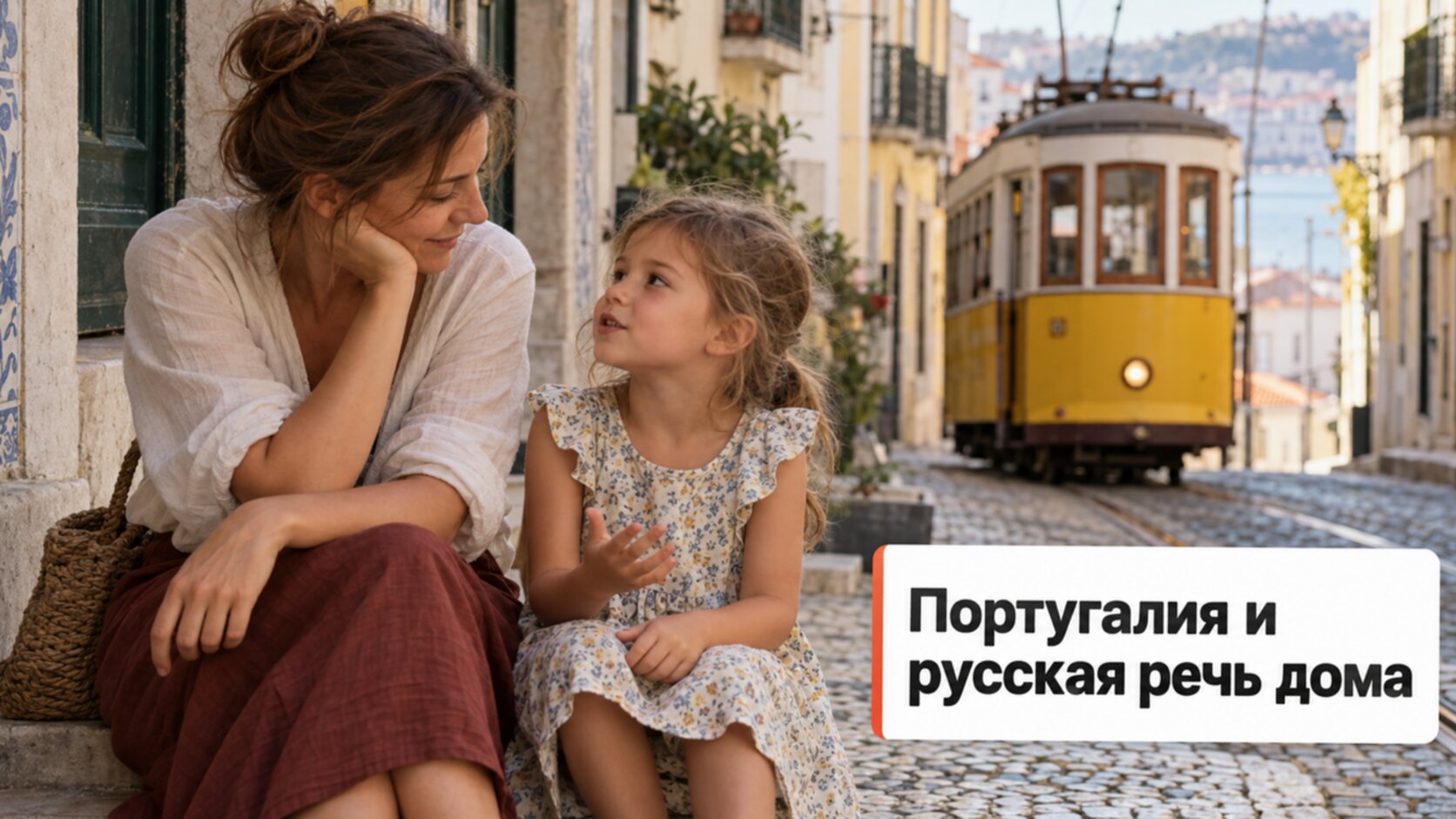 Русскоязычный логопед в Португалии: мама с дочкой в Лиссабоне