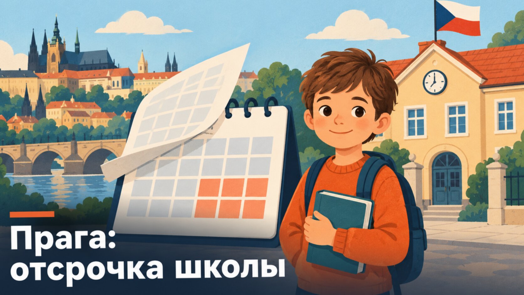 Отсрочка начала школы в Чехии: календарь и здание школы